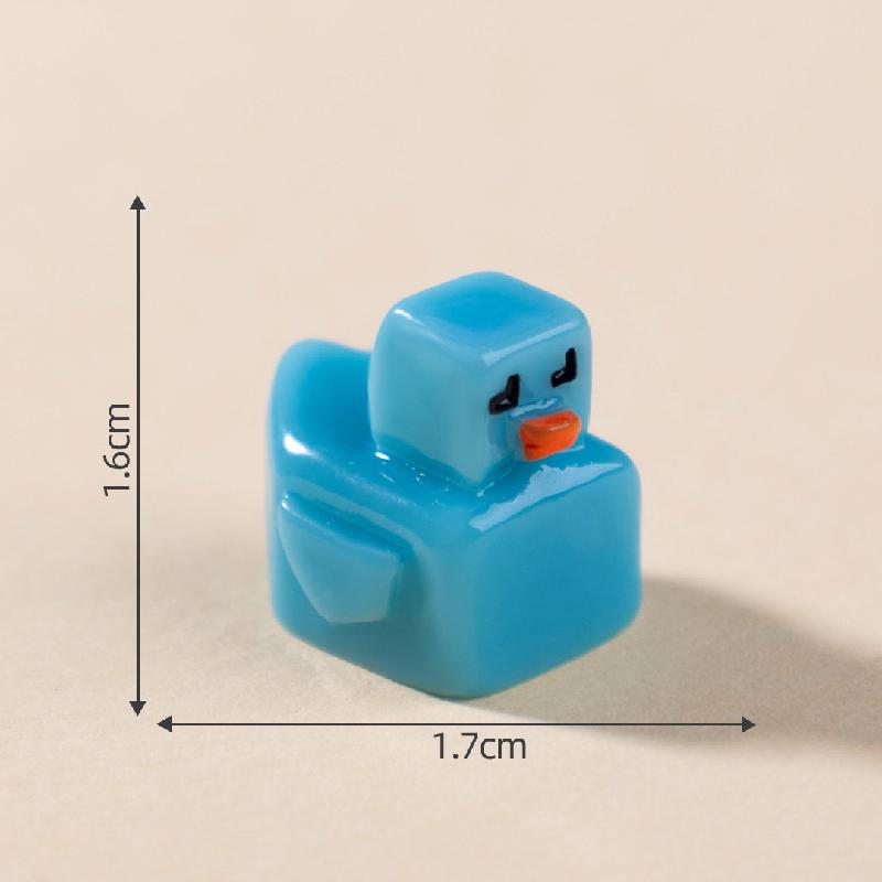 Tiểu cảnh vịt vàng phát sáng DIY, phụ kiện tiểu cảnh mini blind bag bàn cute (ZC-909)