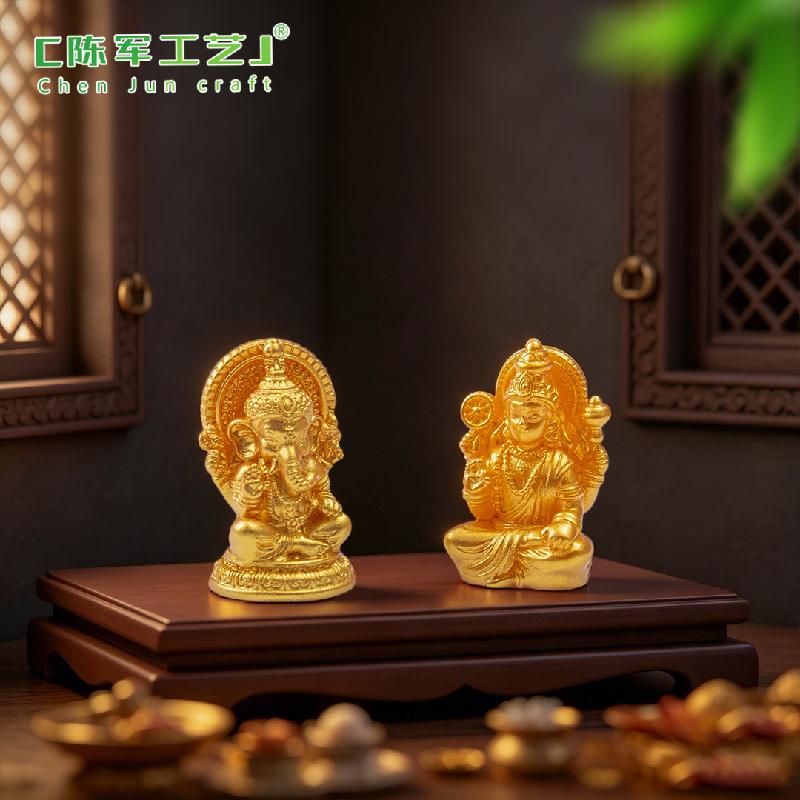 Phụ Kiện Tiểu Cảnh Đền Thờ Ấn Độ Màu Vàng Mini (PK-667)