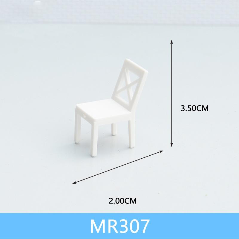 Phụ Kiện Mô Hình Bộ Bàn Ghế Nội Thất Mini Tỷ Lệ 1:25 (MH-43)