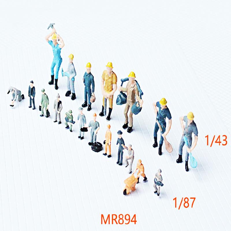 Phụ Kiện Mô Hình Mô Hình Công Nhân Xây Dựng Tí Hon Sa Bàn (MH-9)