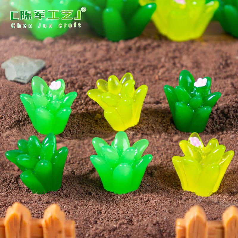 Phụ Kiện Tiểu Cảnh 微景观新品创意仿真小草造景材料 DIY装饰配件微生态瓶迷你小摆件