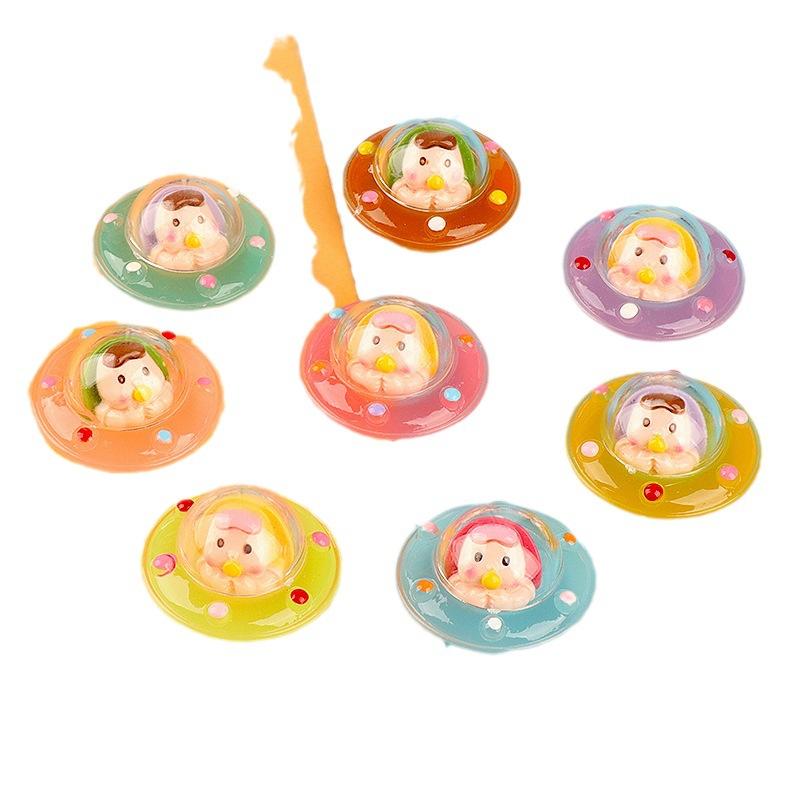 Charm đĩa bay phát sáng DIY trang trí tiểu cảnh (FF-216)