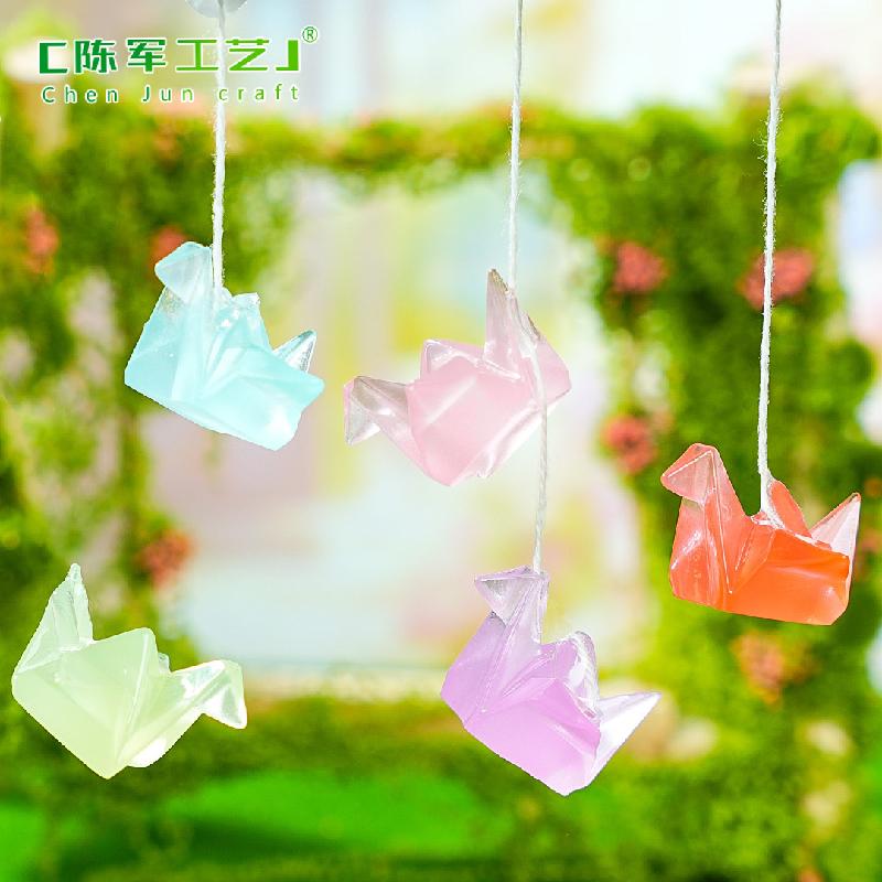Phụ Kiện Tiểu Cảnh 微景观创意可爱夜光千纸鹤盲袋 DIY装饰品配件迷你桌面手工小摆件