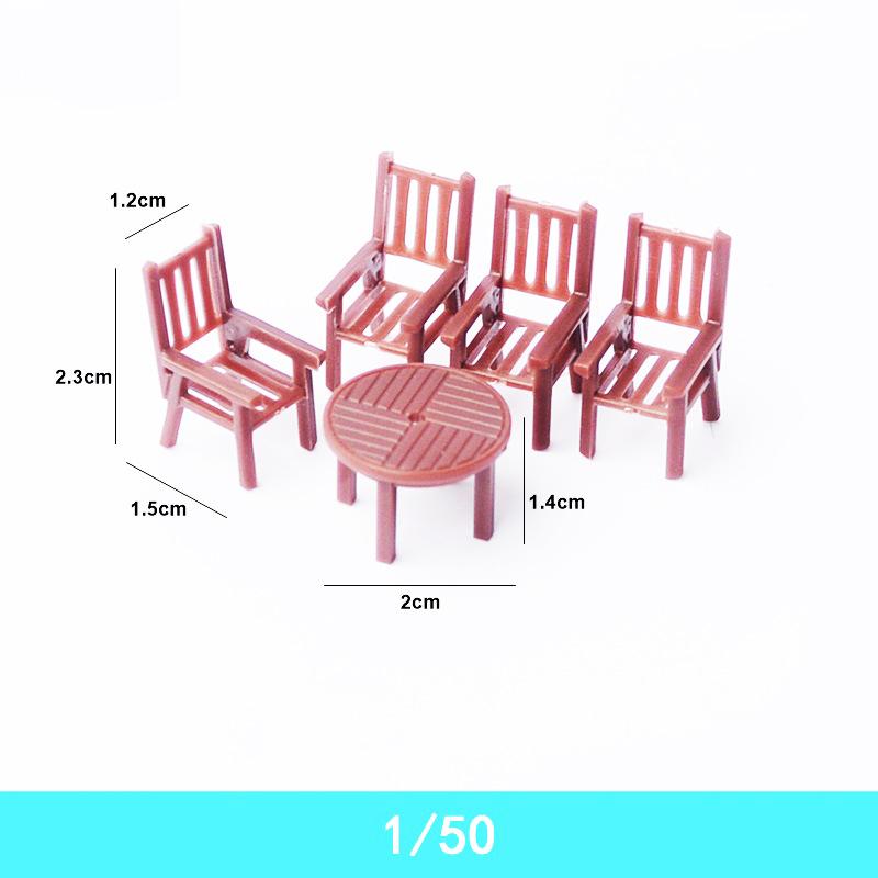 Phụ Kiện Mô Hình Bộ Bàn Ghế Ngoài Trời Mini Mô Hình (MH-25)