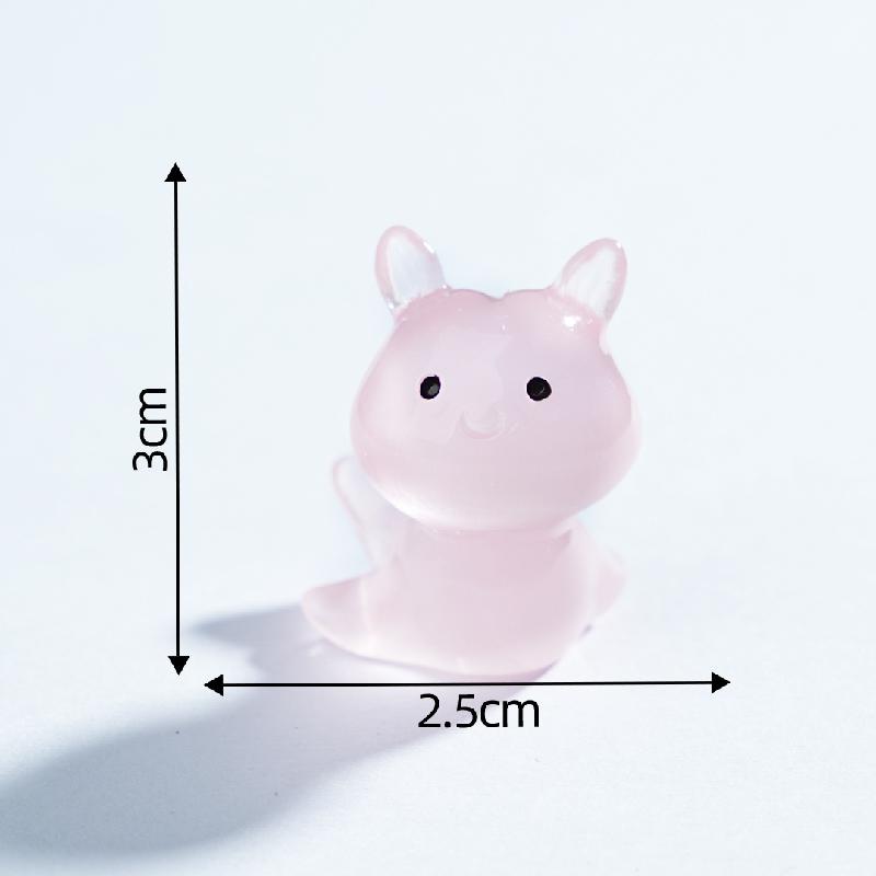 Tiểu cảnh sên & thỏ biển phát sáng DIY, phụ kiện tiểu cảnh mini resin treo bàn garden đáng yêu cute (ZC-1445)