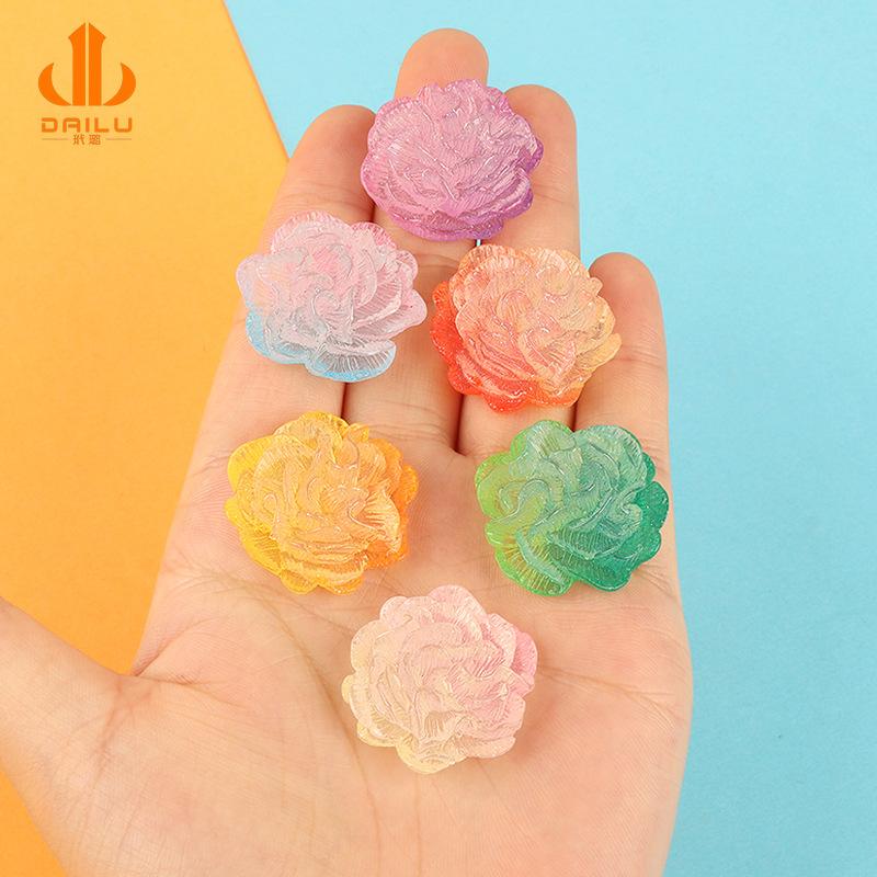 Charm hoa trà phát sáng DIY trang trí điện thoại (FF-478)