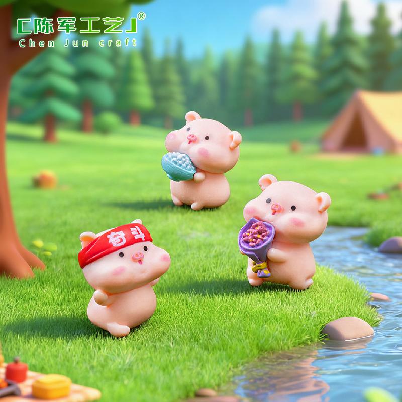 Phụ Kiện Tiểu Cảnh Heo chăm chỉ mini (PK-1683)