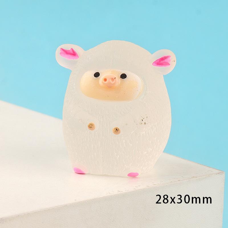 Charm heo phát sáng DIY trang trí vỏ điện thoại (FF-259)