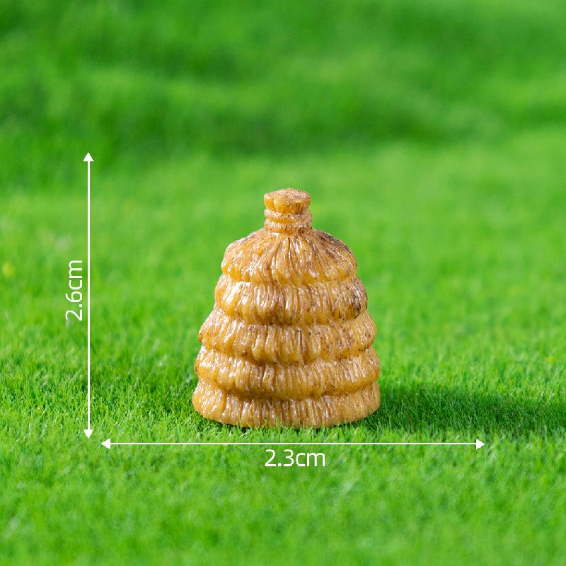 Tiểu cảnh làng nông dân, nhà rơm DIY, phụ kiện resin tiểu cảnh mini nhỏ xinh (ZC-663)