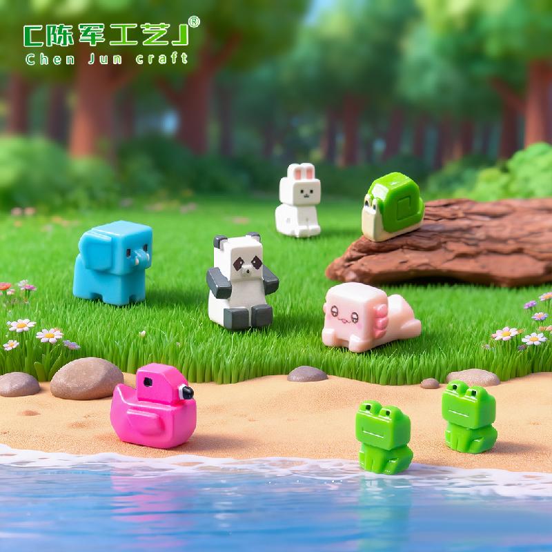Hồng hạc & ếch khối vuông mini (PK-1115)