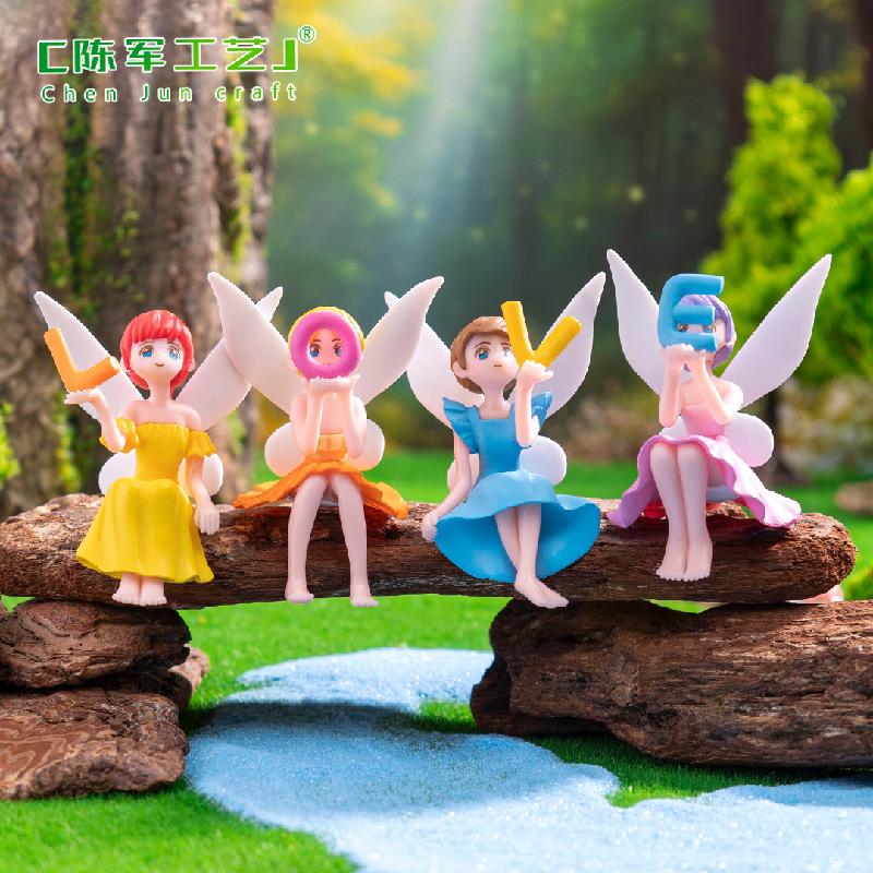 Tiểu cảnh chữ LOVE và tiên hoa DIY, phụ kiện tiểu cảnh mini xe bàn thu nhỏ cute (ZC-1119)