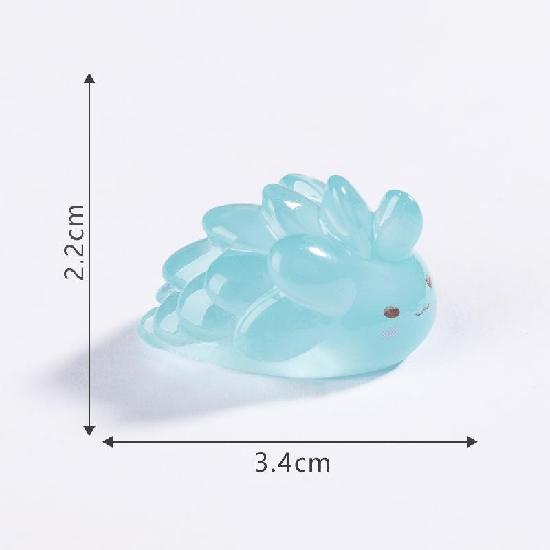 Tiểu cảnh rùa và hải thỏ phát sáng DIY, phụ kiện tiểu cảnh mini biển san hô cute (ZC-899)